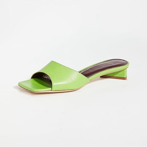 Staud Green Women's Slide Sandals - Picture 1 of 4